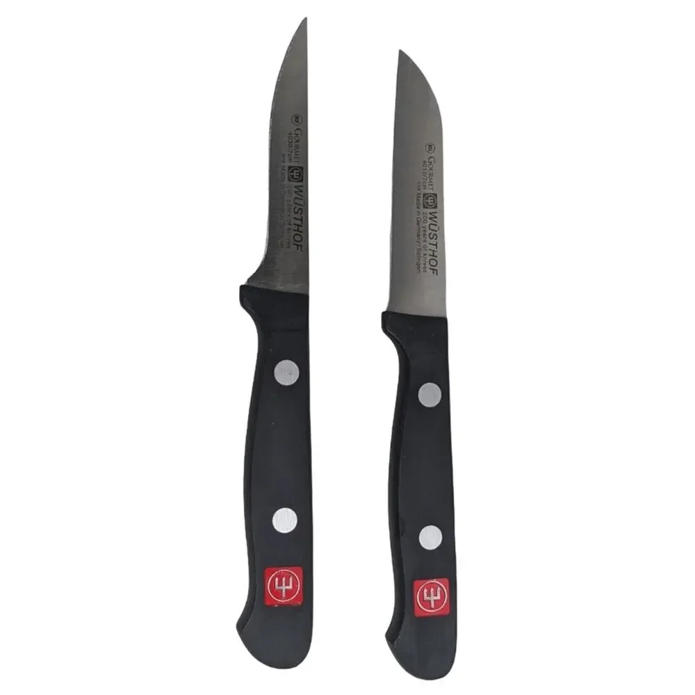 Wüsthof Gourmet Solingen German Steel Double Riveted 2Pc Paring Knife Set 2.75